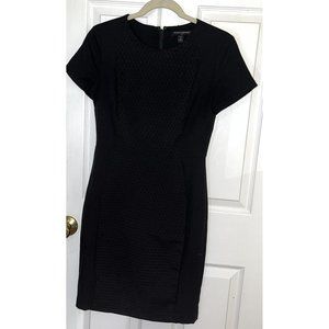 Banana Republic Embroidery texture Sleeveless Black Cocktail Dress, Night-Out